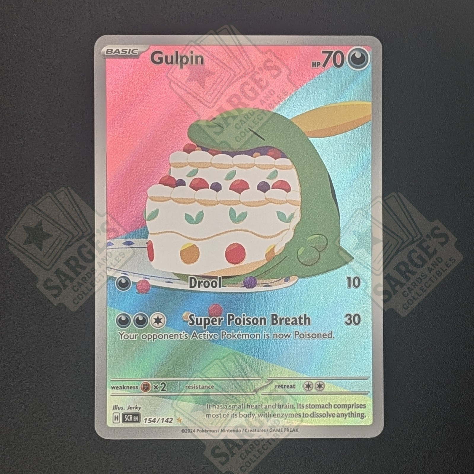 Gulpin 154/142 Illustration Rare Stellar Crown Pokemon Near Mint