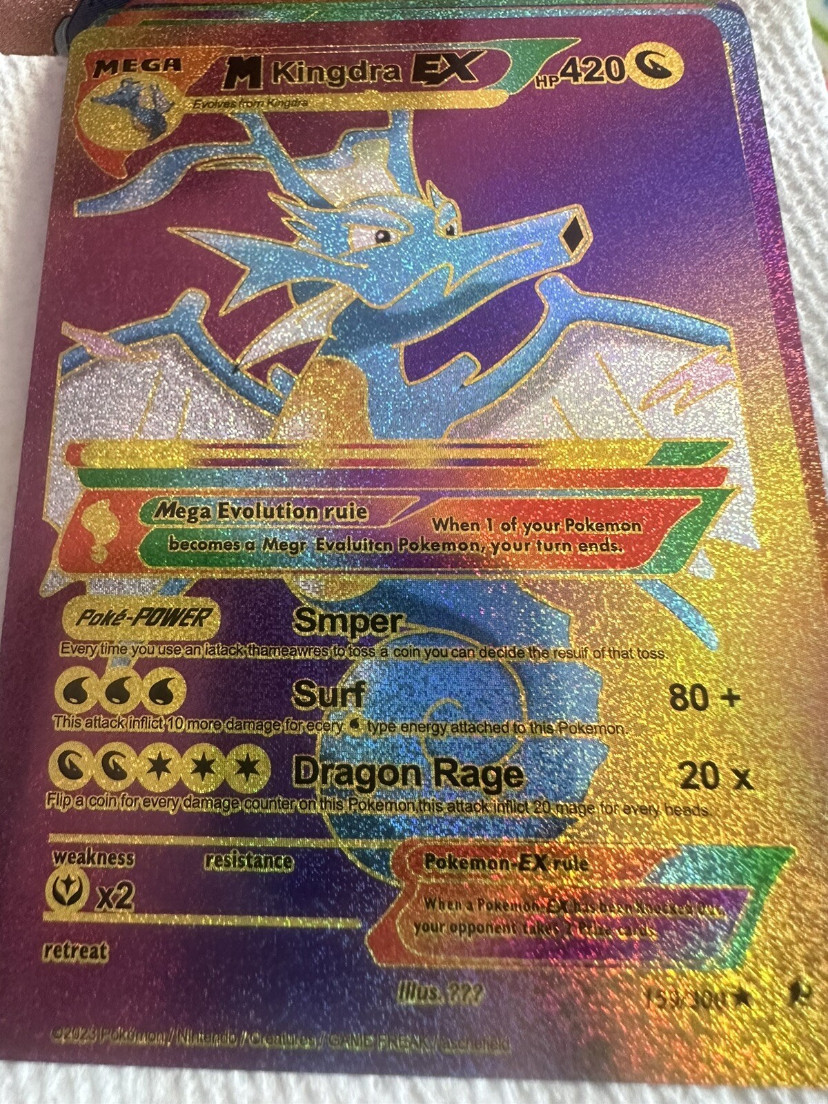 Kinda Ex Multi Color Foil Fan Art Hp430 NM