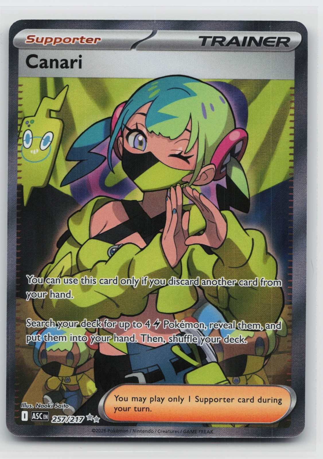 Canari Holo Ultra Rare ME: Ascended Heroes 257/217 NM