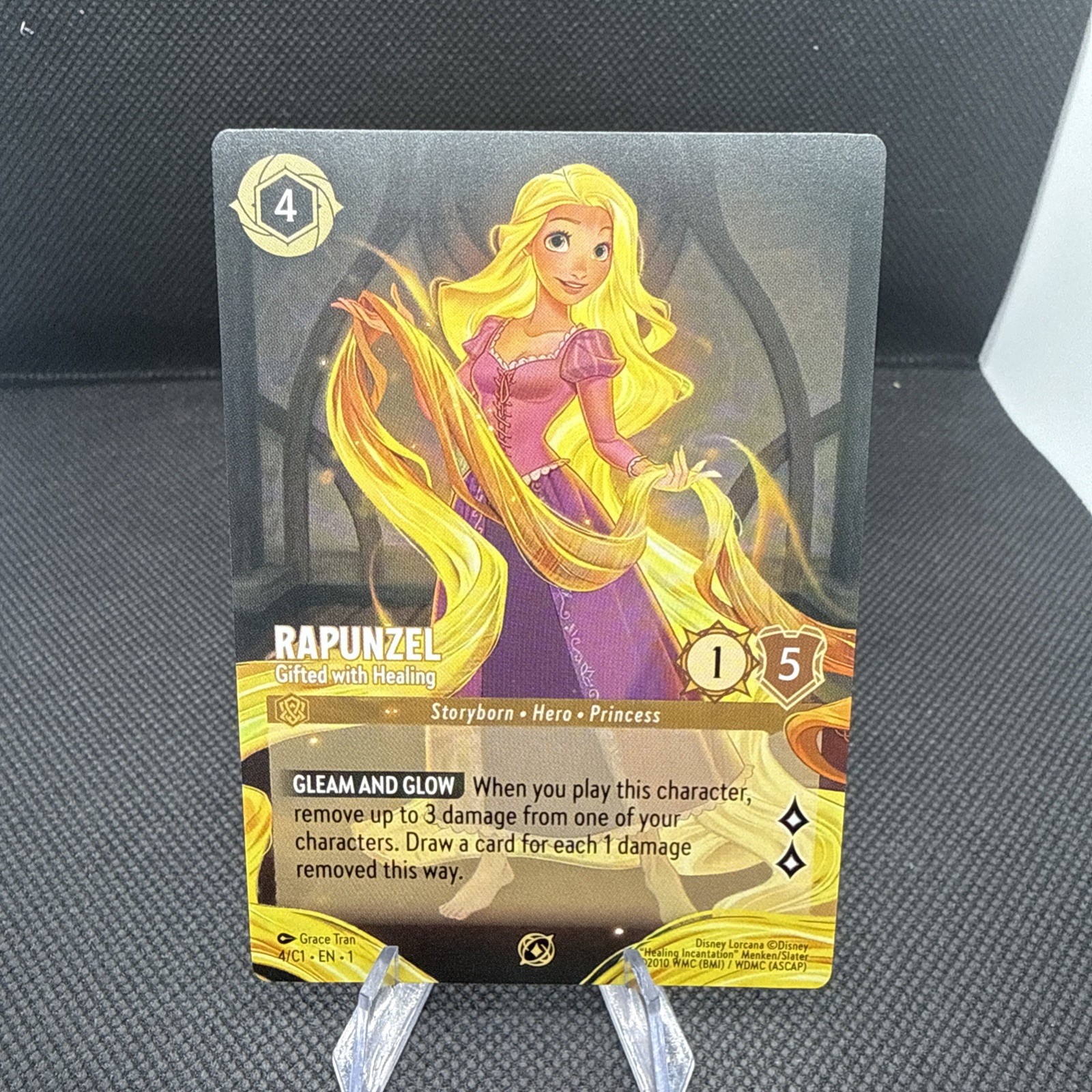 Disney Lorcana TCG Rapunzel Gifted with Healing DLC Prize Non Foil