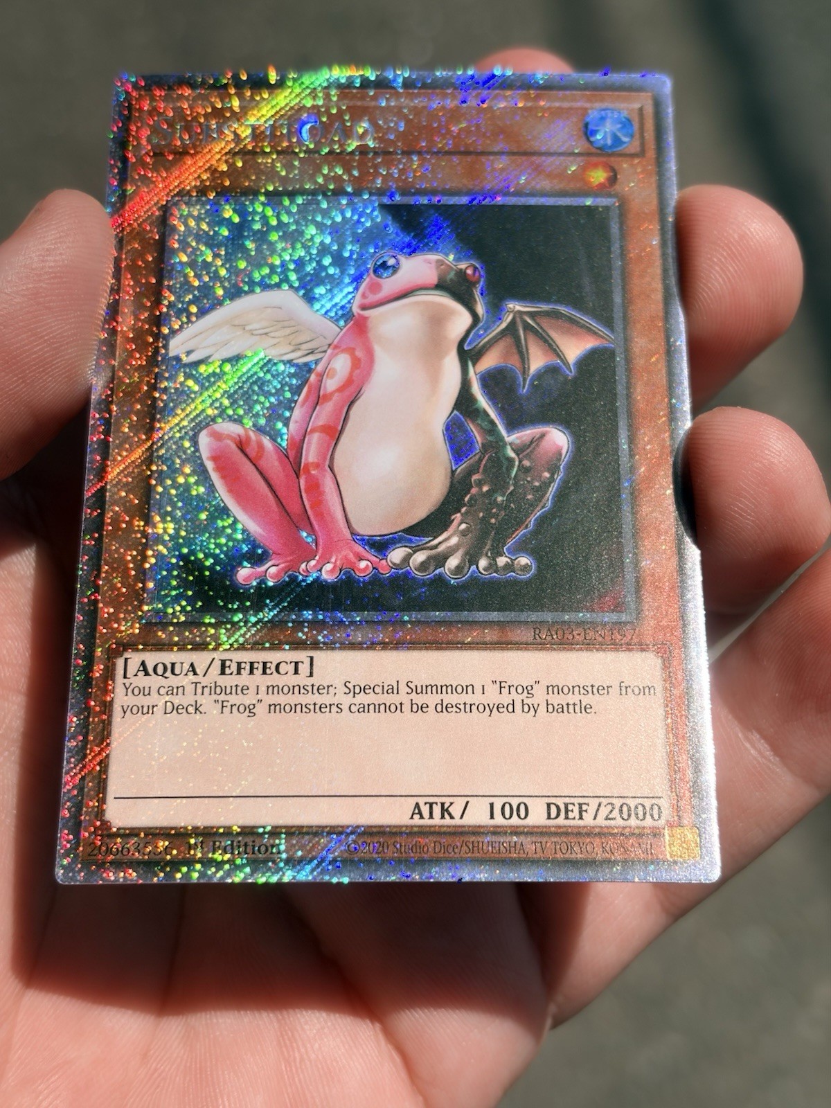 Substitoad NM 1st Edition Quarter century Bonanza Platinum Secret Rare EN197 TCG