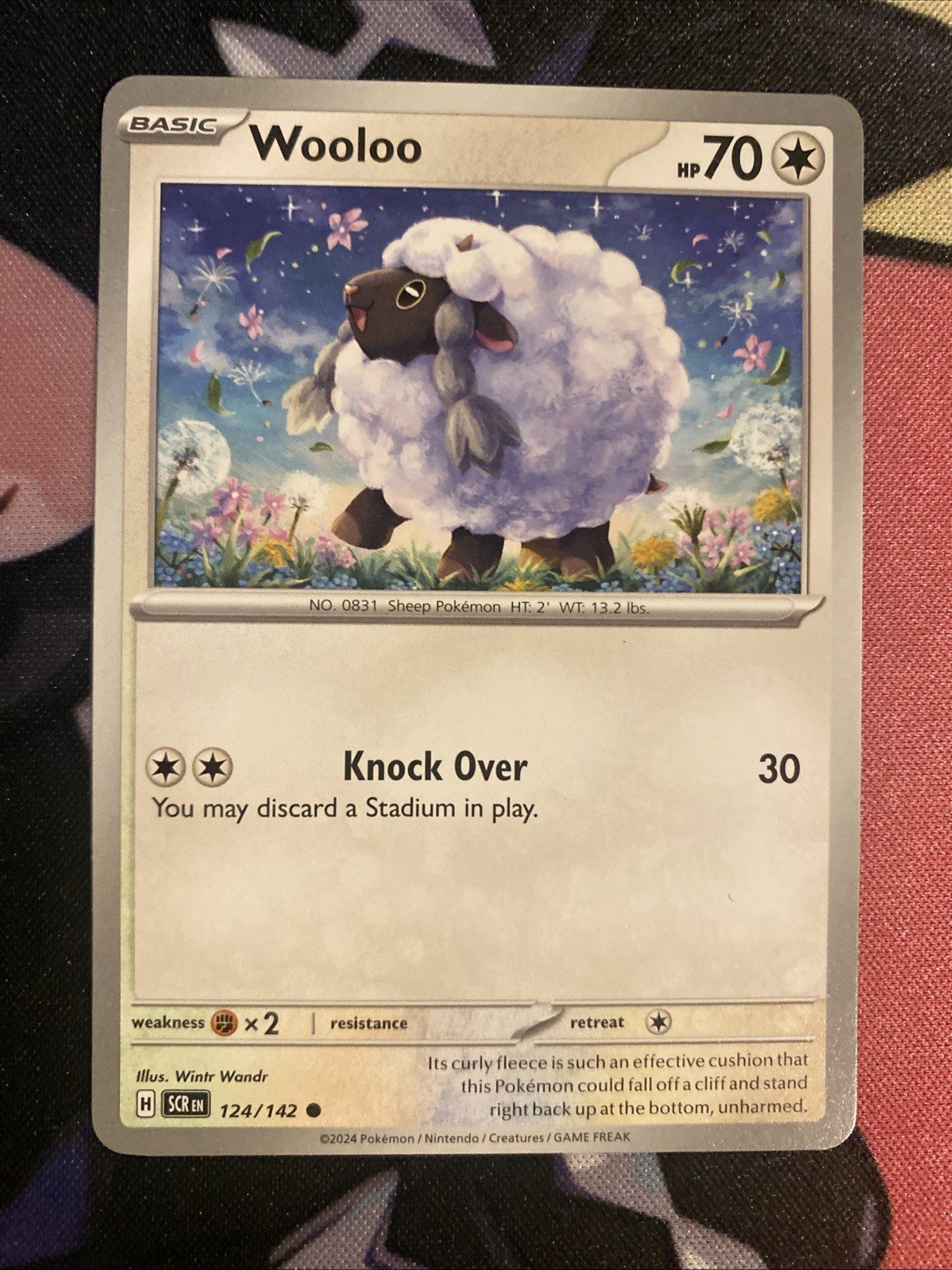 Pokémon TCG Stellar Crown Wooloo 124/142