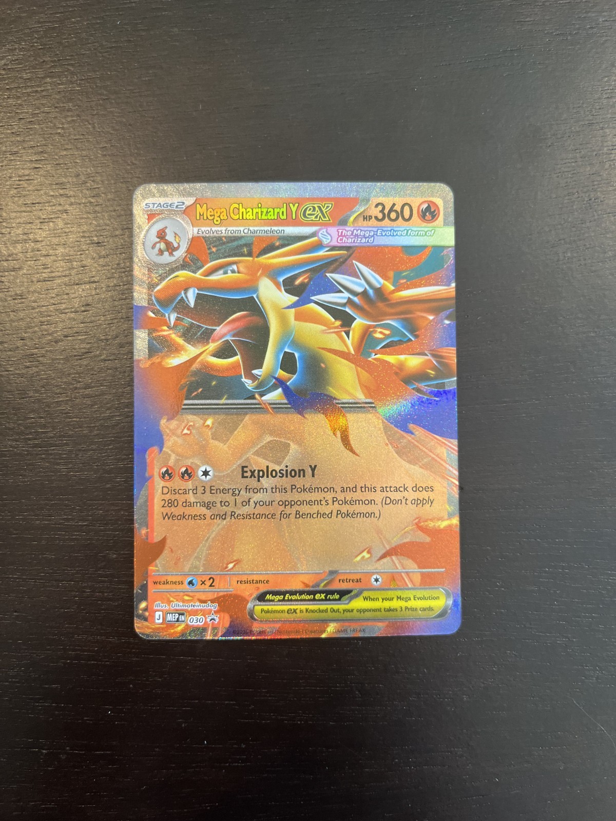 Mega Charizard Y ex 030 Pokemon Mega Evolution Black Star Promo Holo [A]