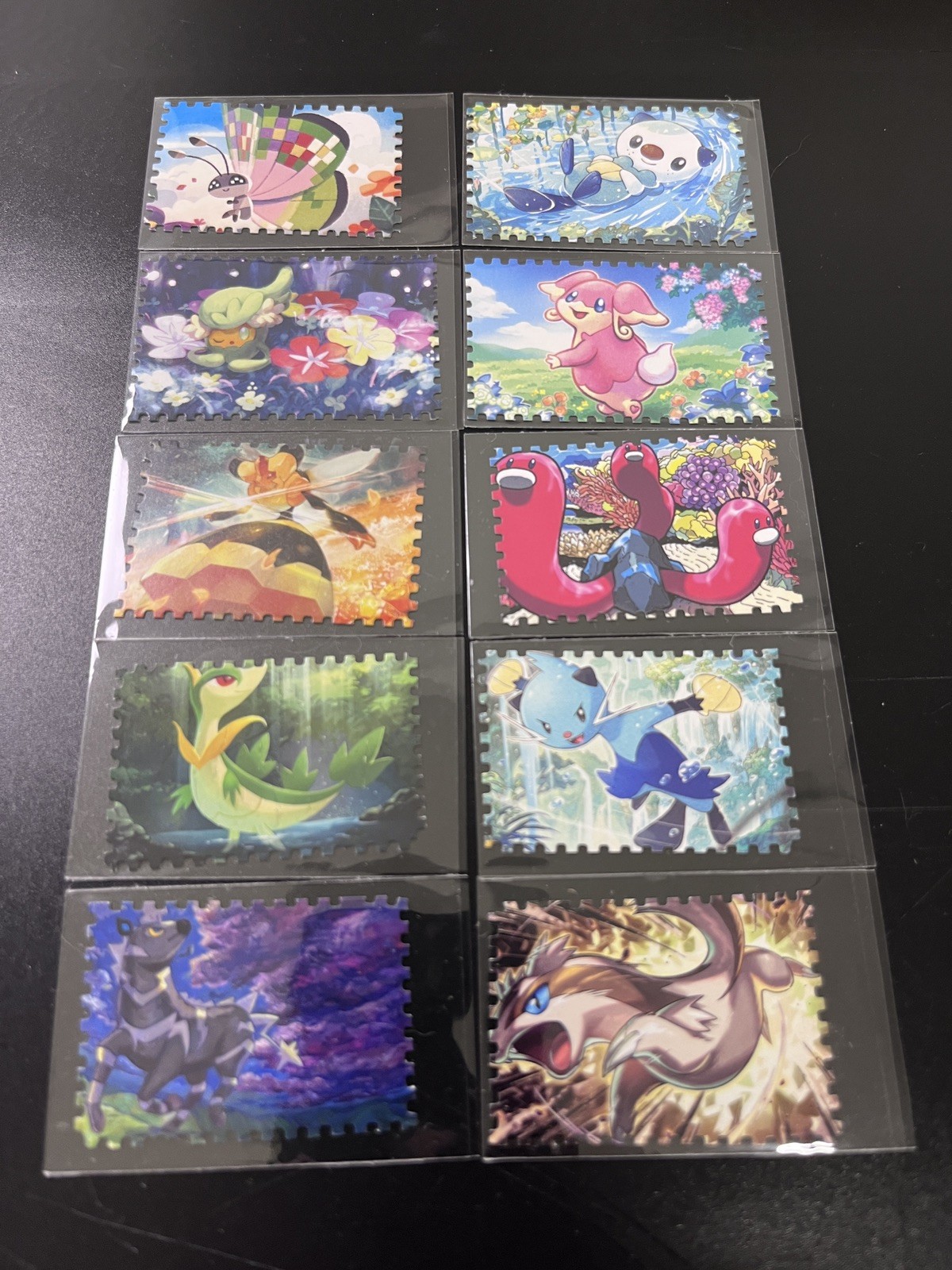 10x Pokemon TCG Stamp Cut Out | Wider Art | Assorted – No Duplicates | NM