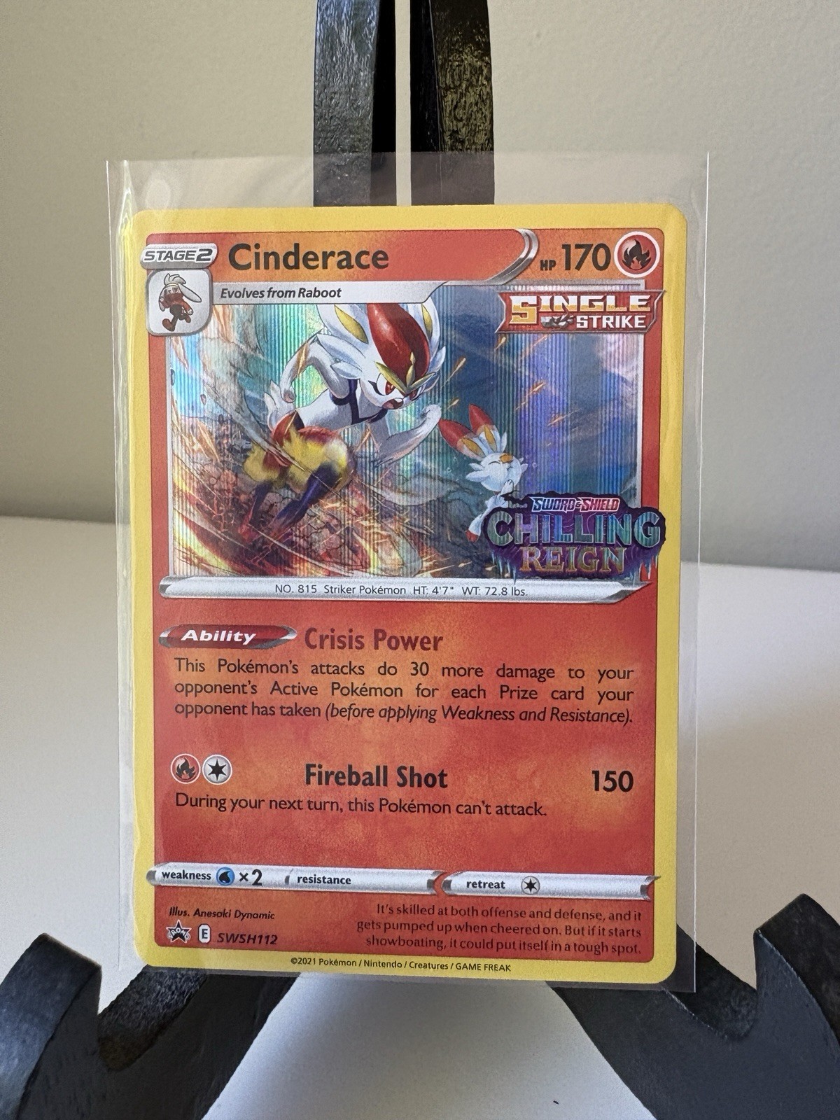 Cinderace SWSH112 2021 Promo Black Star NM Pokemon TCG Rare Holo