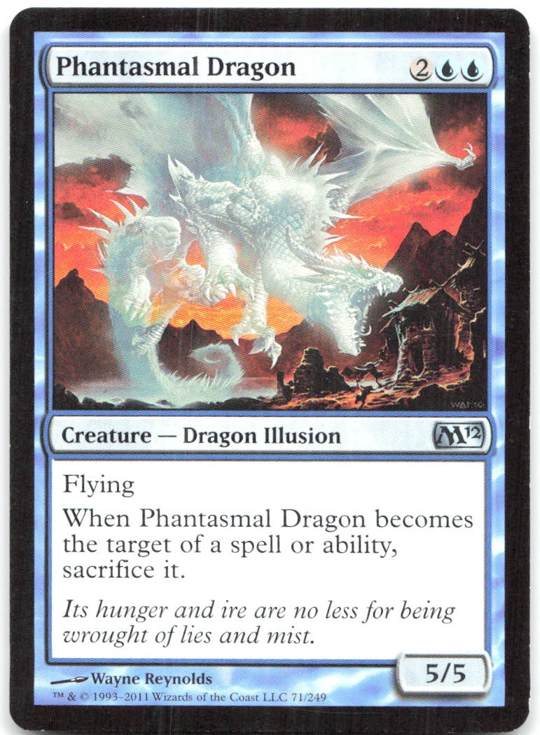 Phantasmal Dragon [M12 – 71 Lightly Played]