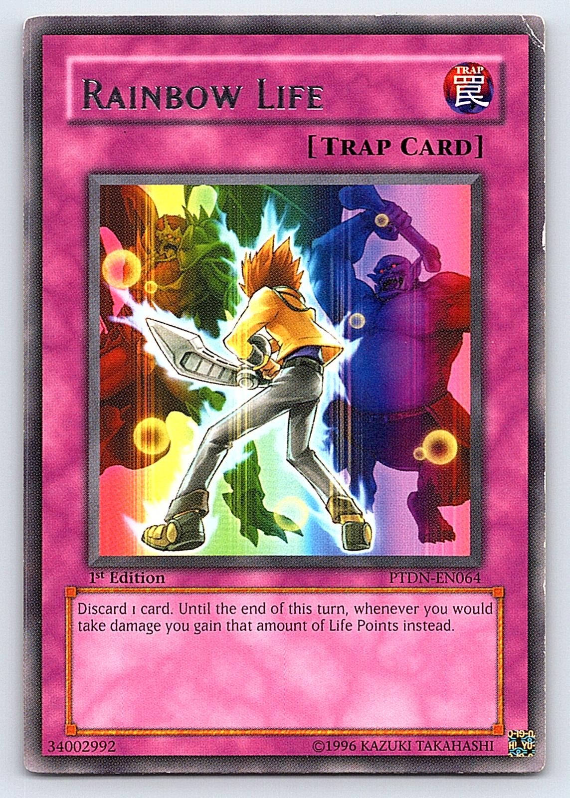 Rainbow Life PTDN-EN064 Rare Phantom Darkness Yu-Gi-Oh 1st Edition MP