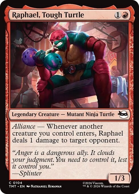 RAPHAEL, TOUGH TURTLE x4 mtg NM-M Teenage Mutant Ninja Turtles 4 Common