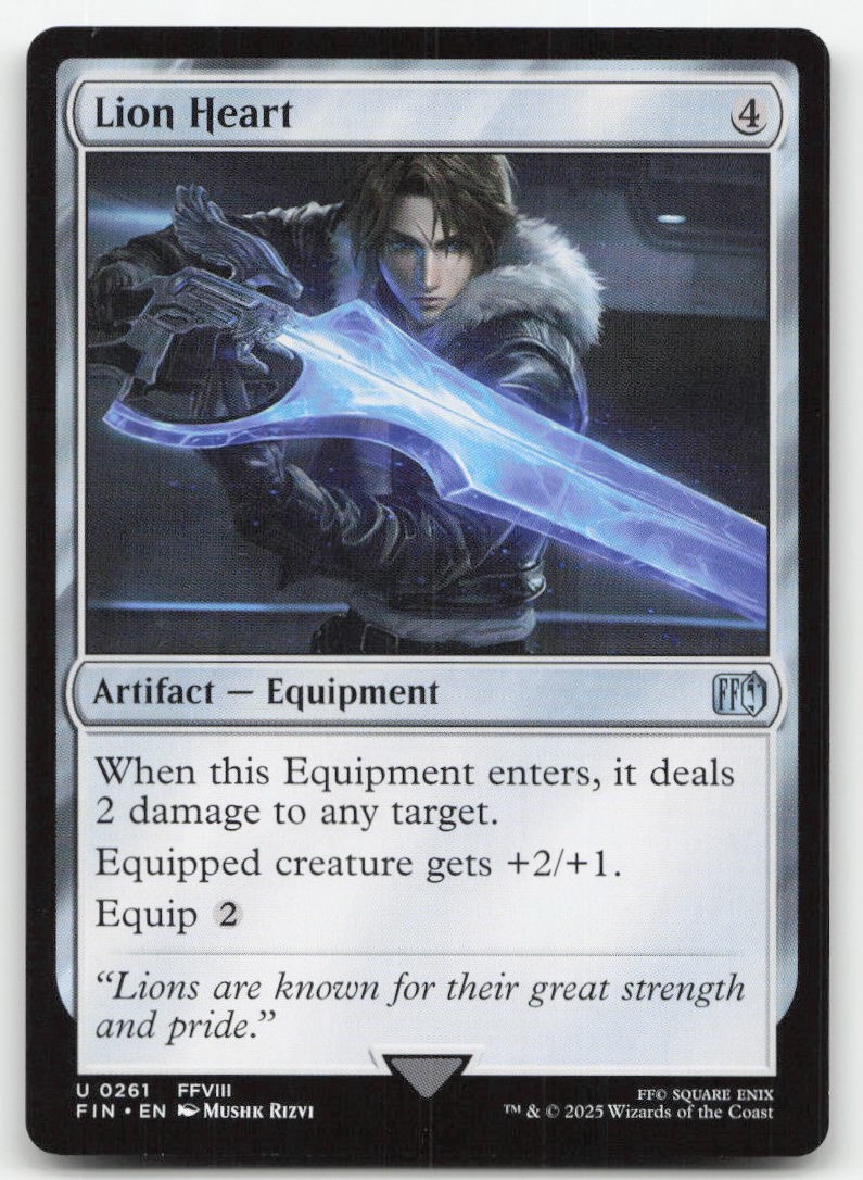 LION HEART 261 UC FINAL FANTASY MAGIC: THE GATHERING NEAR MINT