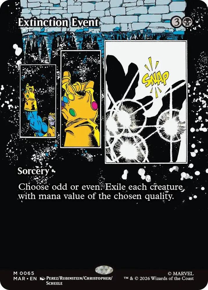 Extinction Event (Borderless) 65 Marvel Universe Eternal-Legal Foil NM