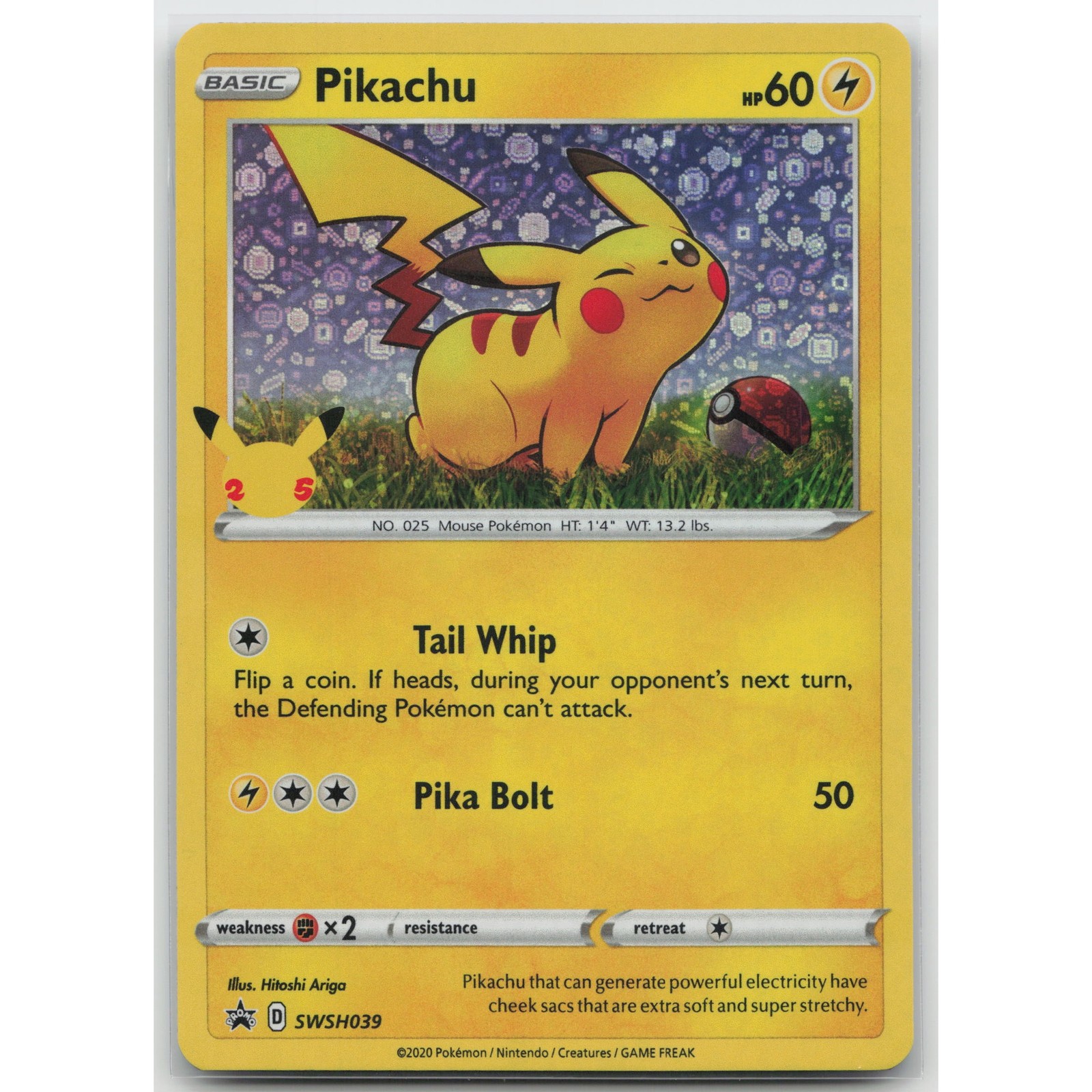 Pikachu (General Mills) Holo Miscellaneous Cards & Products SWSH039 P LP Pokemon