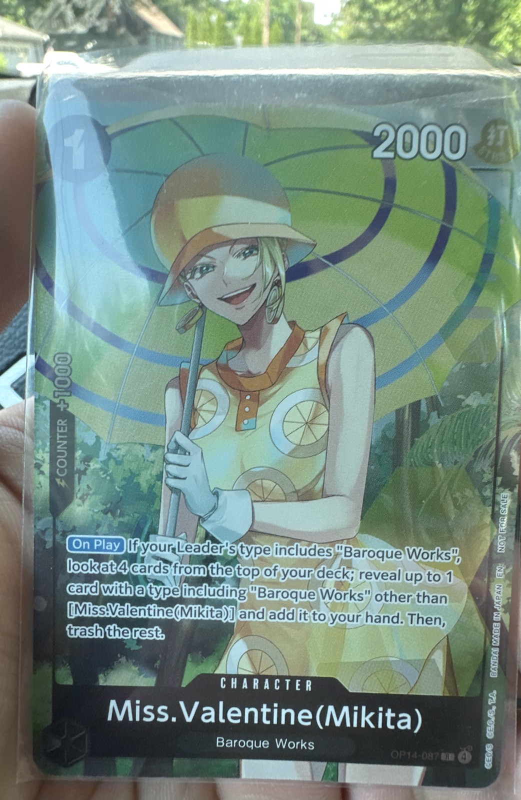 Miss.Valentine(Mikita) (Dash Pack) OP14-087 The Azure Sea’s Seven Foil