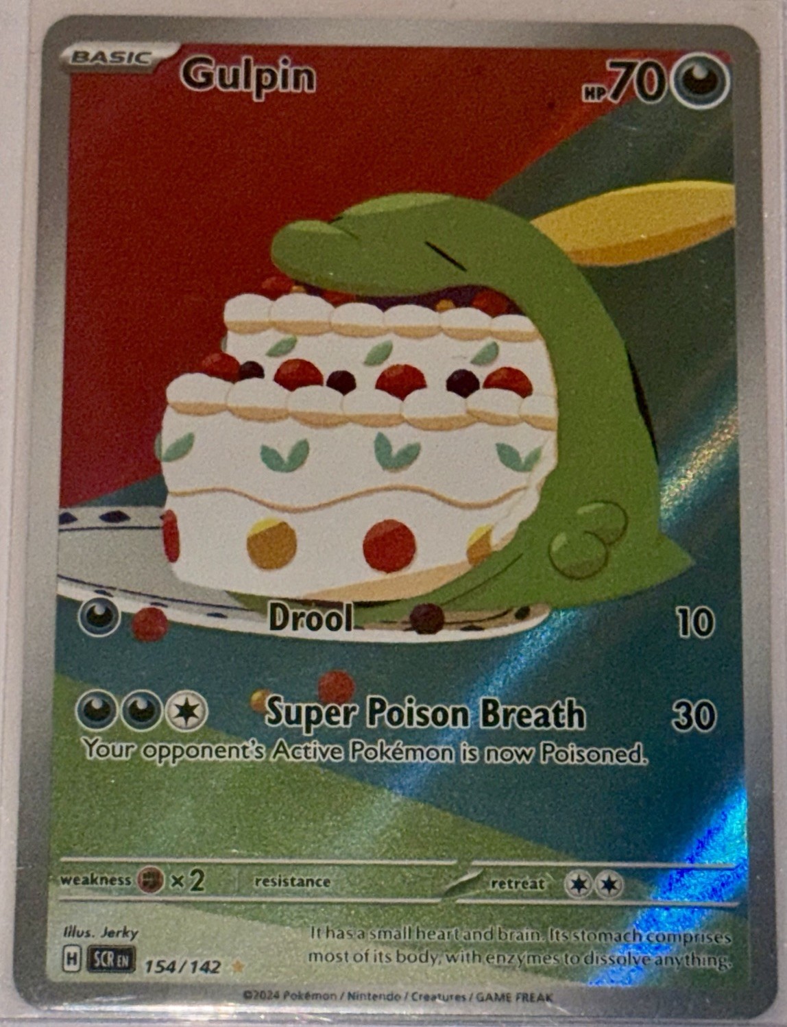 Gulpin 154/142: Stellar Crown Holo NM Near Mint Illustration Rare IR – Collect