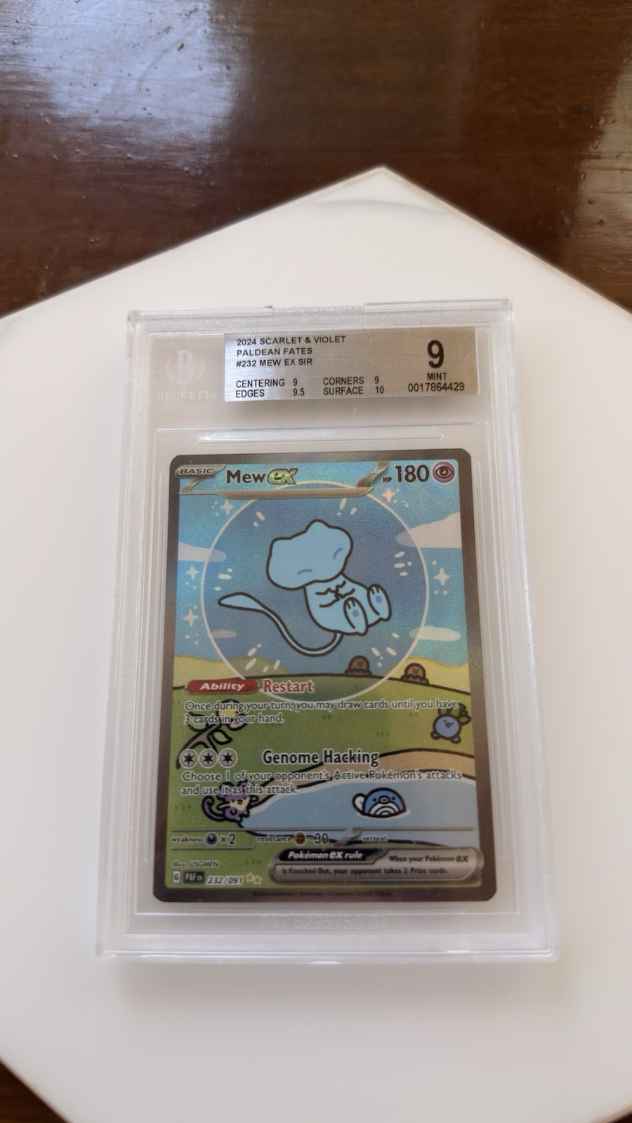 Mew ex 232/091 SV: Paldean Fates Holo