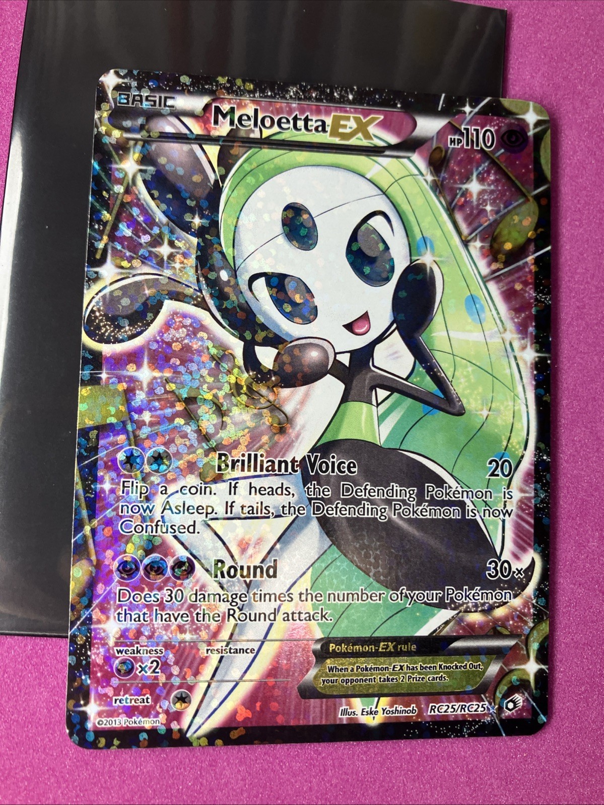 Pokémon TCG Meloetta EX RC25/RC25 Legendary Treasures