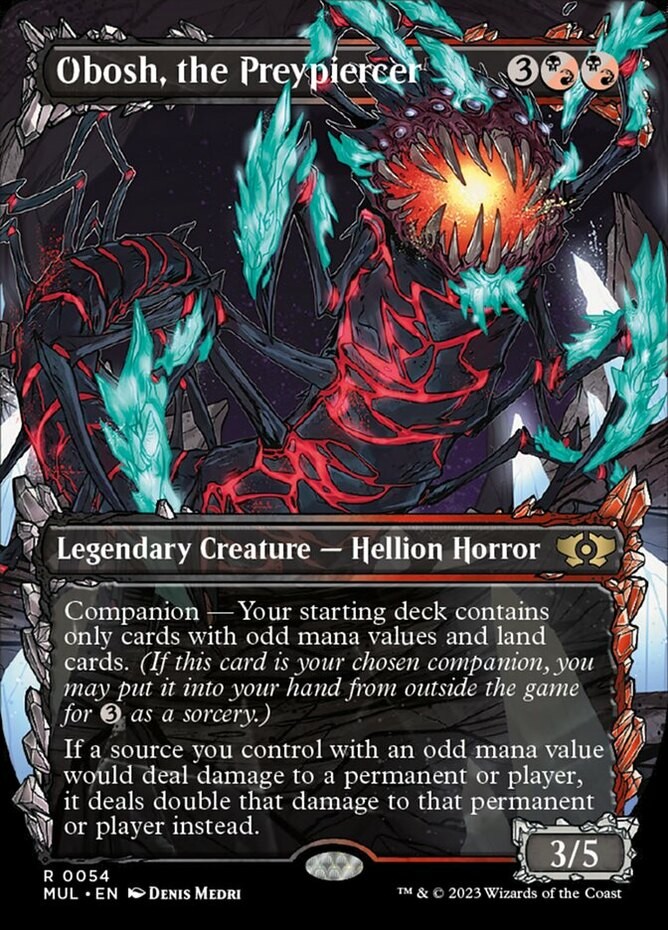 x1 Obosh, the Preypiercer (054) – Foil R MTG March of the Machine: Multiverse Le