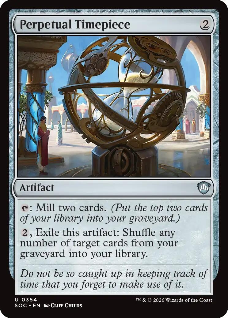 Perpetual Timepiece (354) Commander: Secrets of Strixhaven MTG SOC