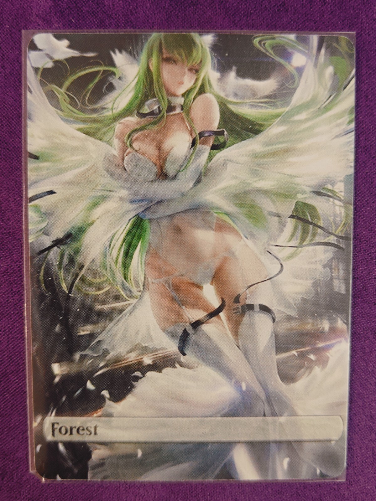 Basic Land Forest CC MTG Fan Art Anime Test Card