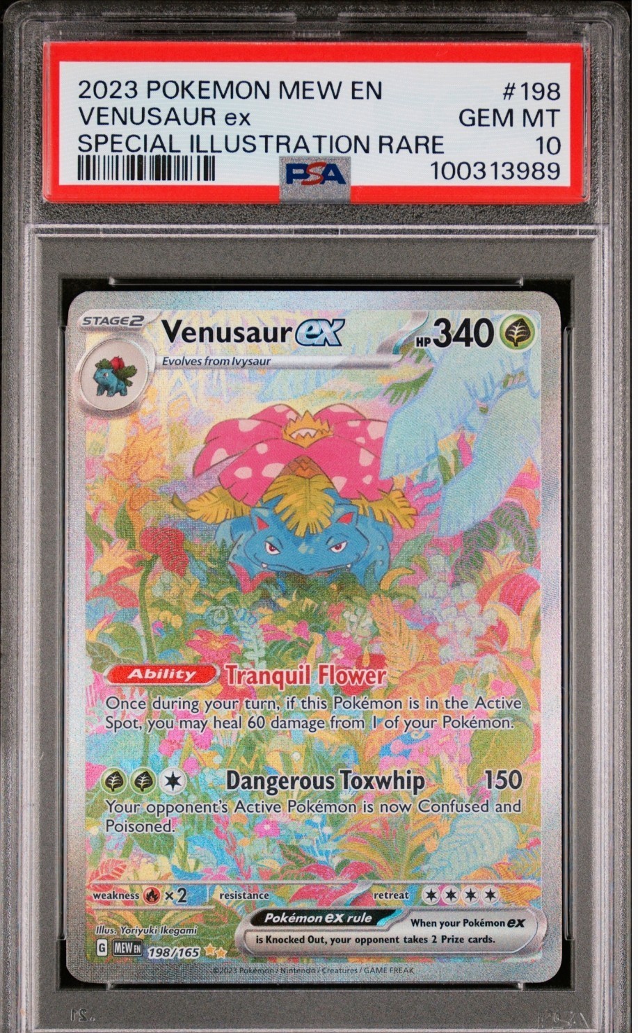 GEM MINT PSA 10 – Venusaur Ex – Sv 151 Special Illustration Rare