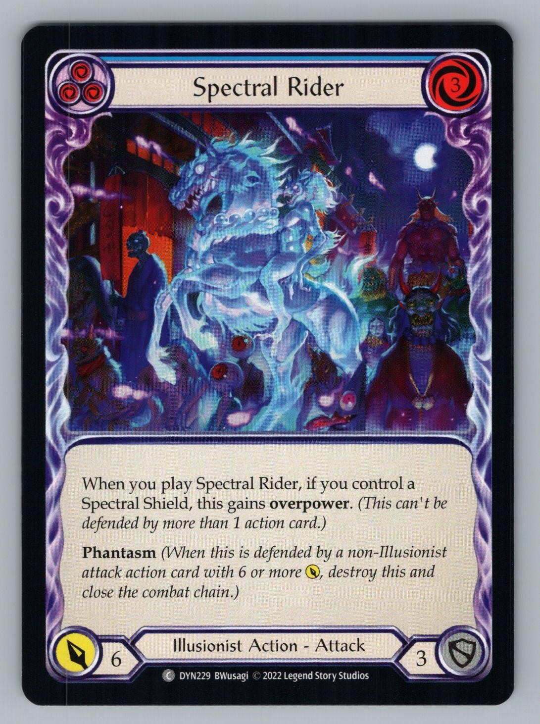 SPECTRAL RIDER (BLUE) DYN229 C FLESH AND BLOOD NM WISNU TAN ;3