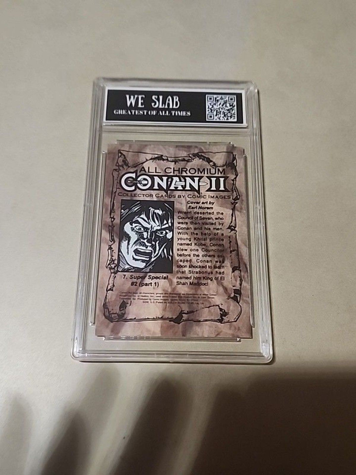 Conan II All Chromium Trading Card #7 Super Special 1994 Comic Images – Slabbed
