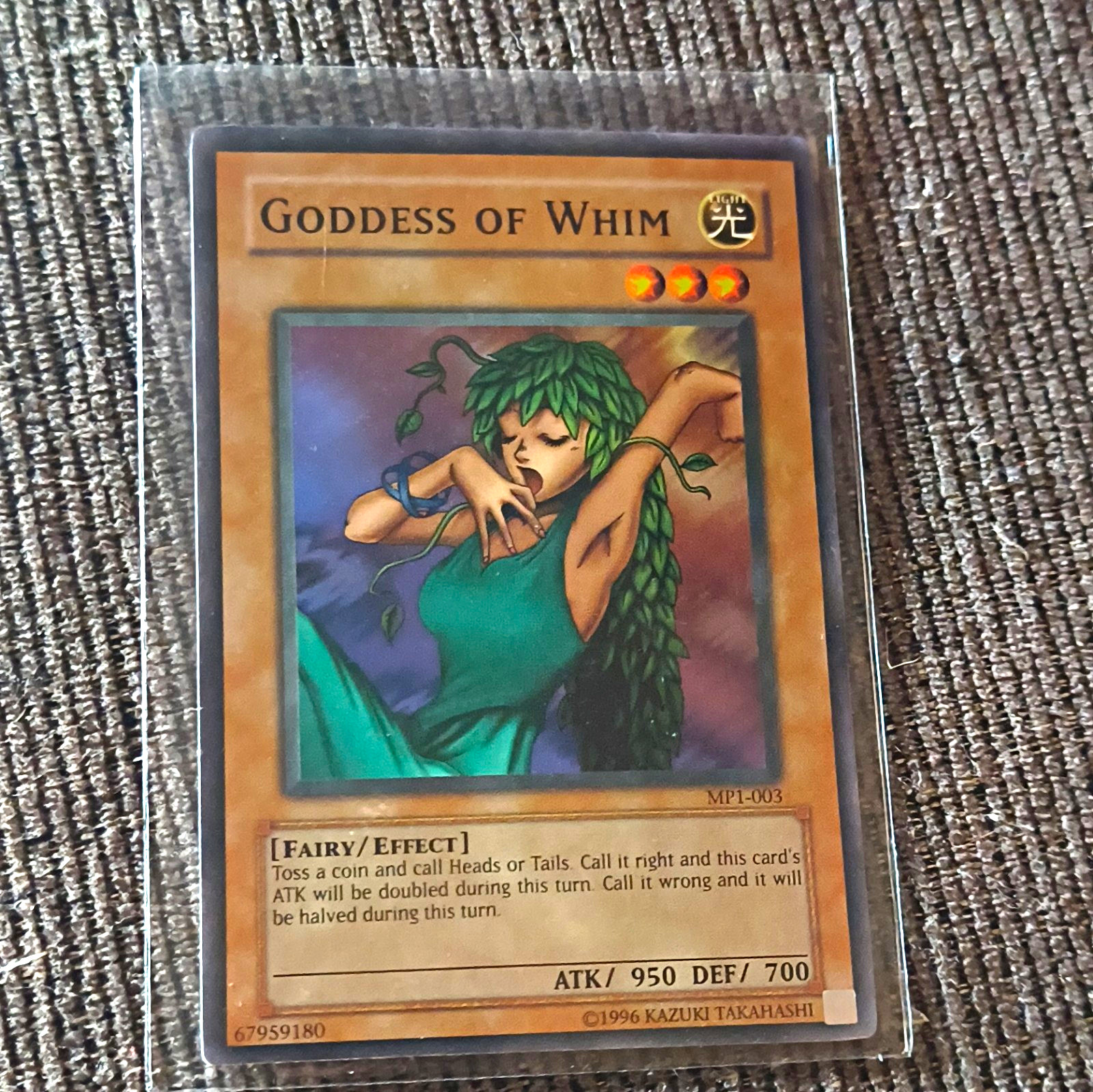 Yu-Gi-Oh! TCG Goddess of Whim MP1-003 Super Rare Foil EN Ltd Ed