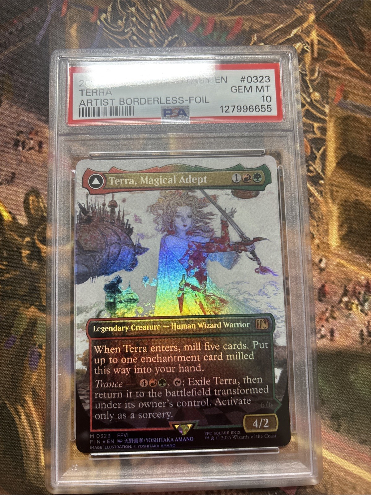 Terra, Magical Adept (Borderless) Final Fantasy Foil PSA 10