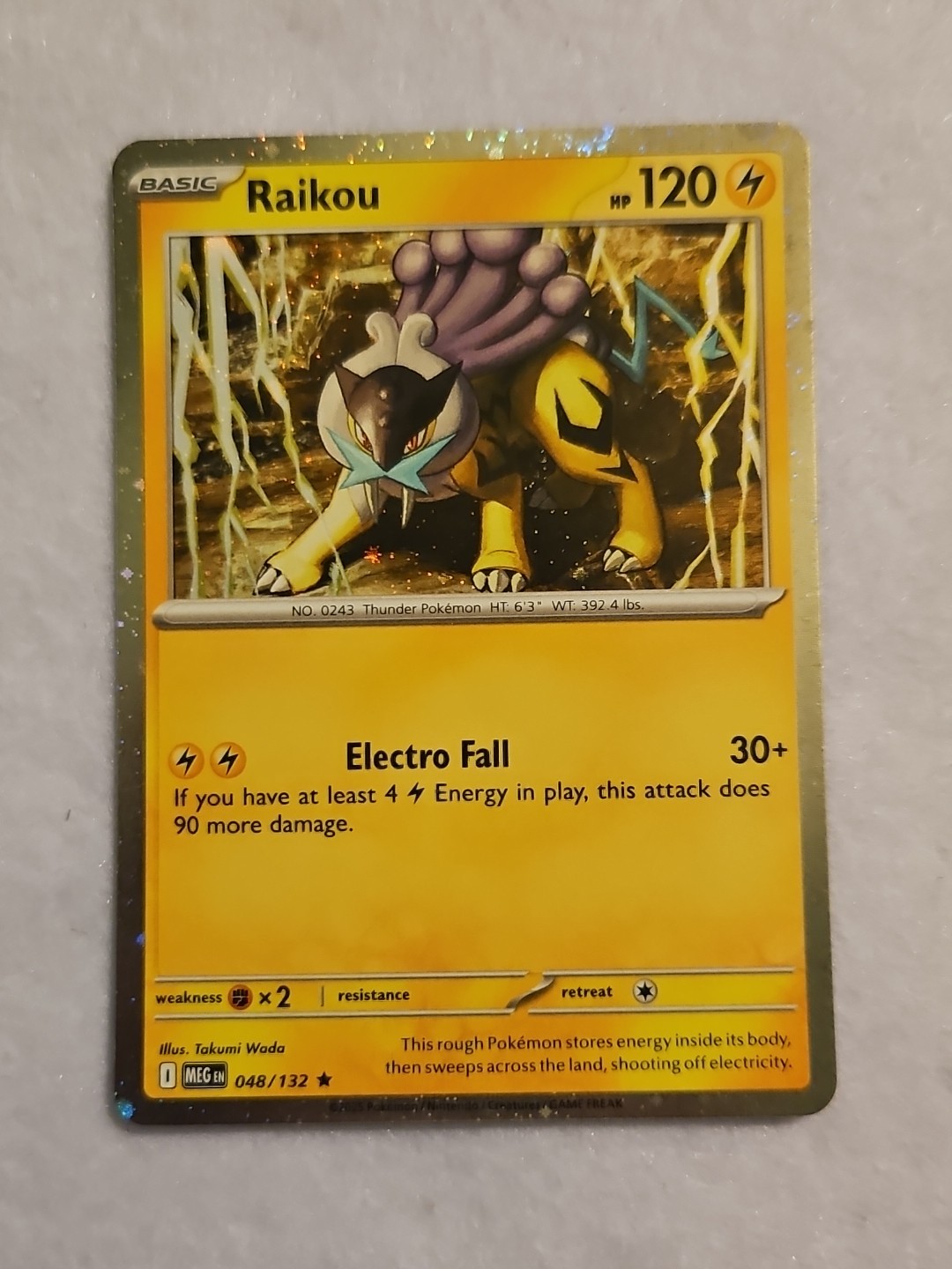 Raikou – (Cosmo Holo) 048/132 Me01: Mega Evolution Holo