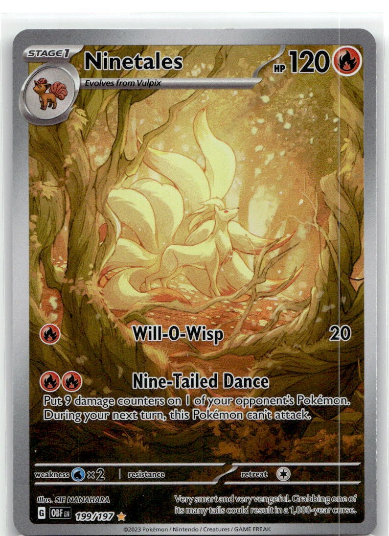 Pokemon Ninetales -199/197 – Obsidian Flames – Holofoil NM