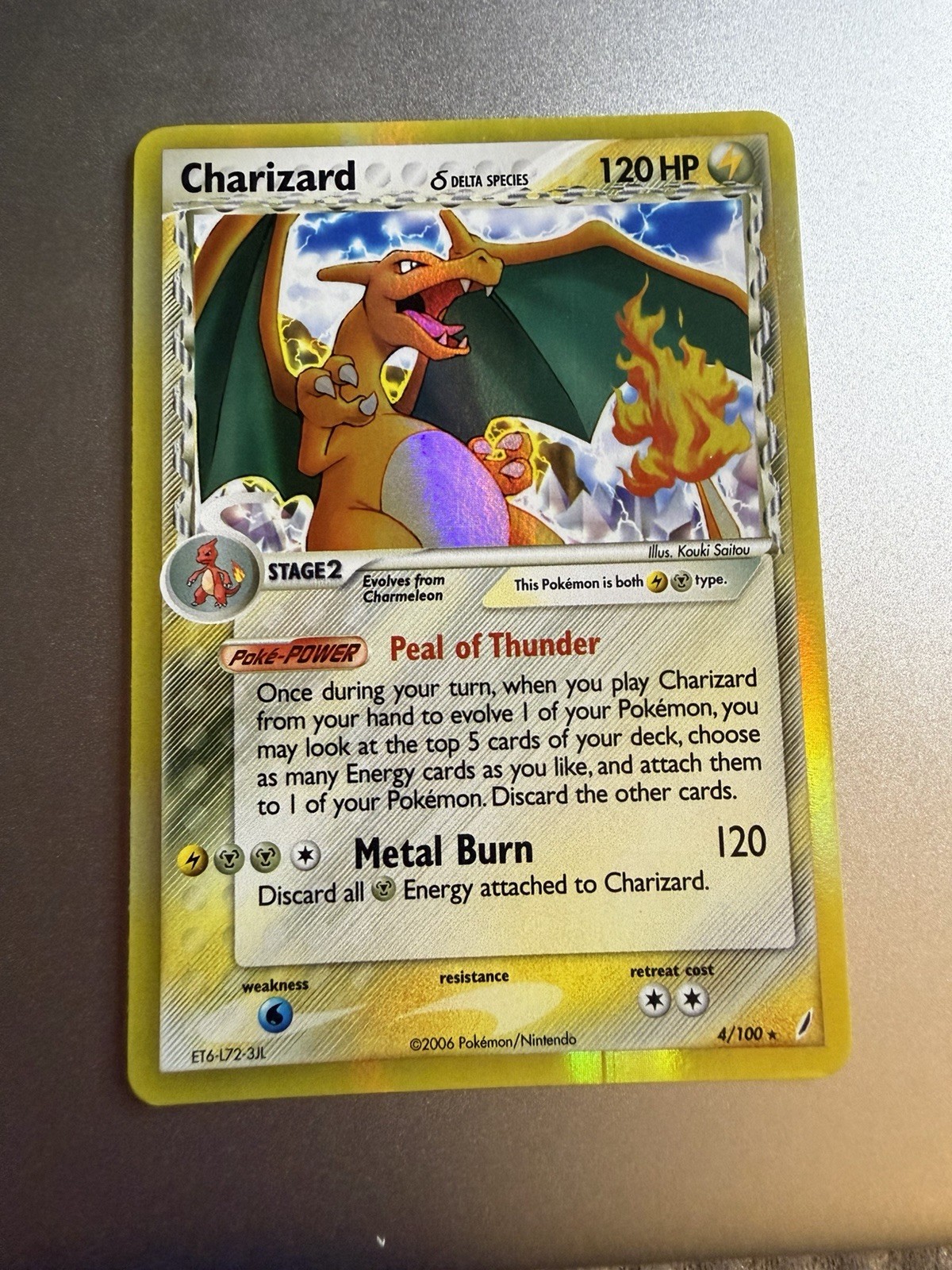 Charizard 4/100 Delta Species Holo Ex Crystal Guardians LP