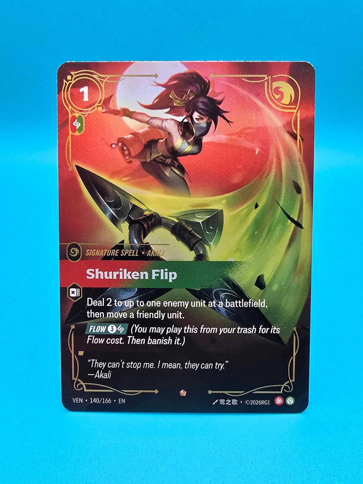 Shuriken Flip 140/166 Epic Vendetta Riftbound Foil Near Mint