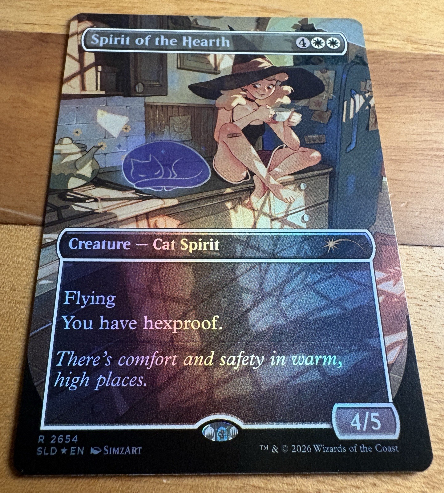 🌟 Spirit of the Hearth FOIL Witch’s Familiar Secret Lair Cats MTG 🌟