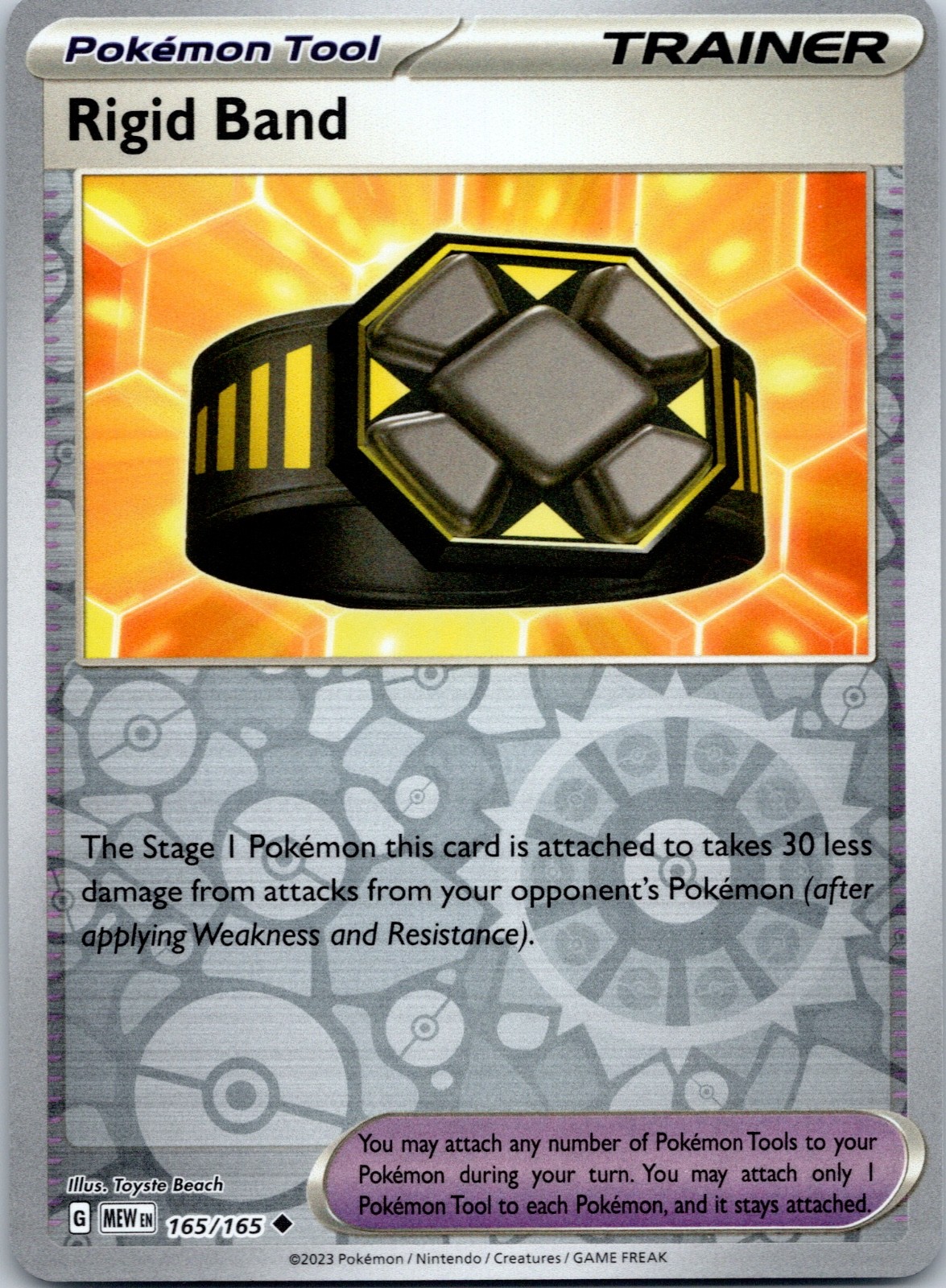 Rigid Band Reverse Holofoil 165/165 NM SV: Scarlet & Violet 151