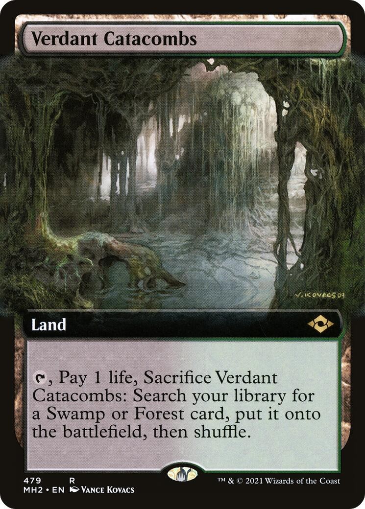 Verdant Catacombs (Extended Art) #479 *Foil* (NM) Modern Horizons 2 (MH2) MTG