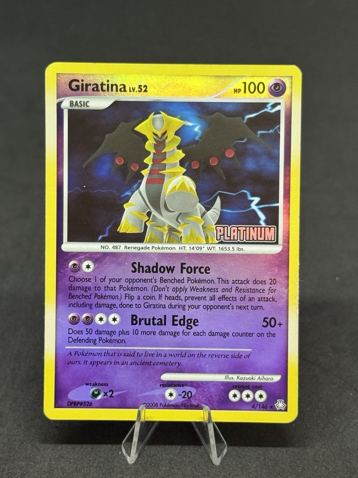 Giratina – [Platinum] 004/146 Burger King Reverse Holo