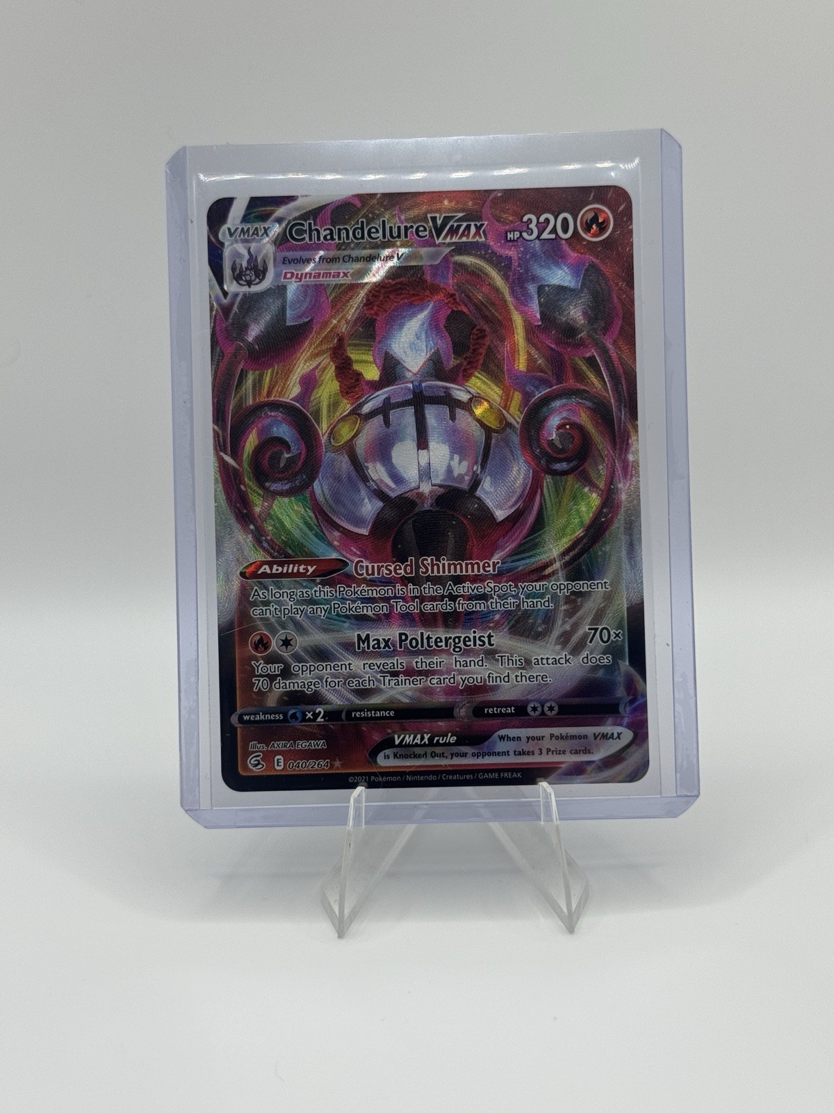 Chandelure VMAX 040/264SWSH08: Fusion Strike Full Art Ultra Rare