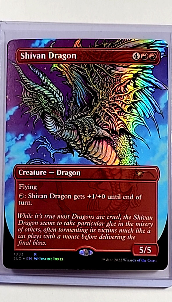 2022 MTG Magic the Gathering Secret Lair 30th Countdown Foil #1993 Shivan Dragon