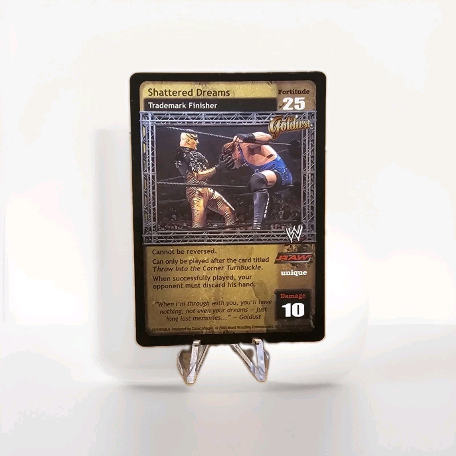 WWF/WWE Raw Deal Goldust “Shattered Dreams” Trademark Finisher Velocity 92/150
