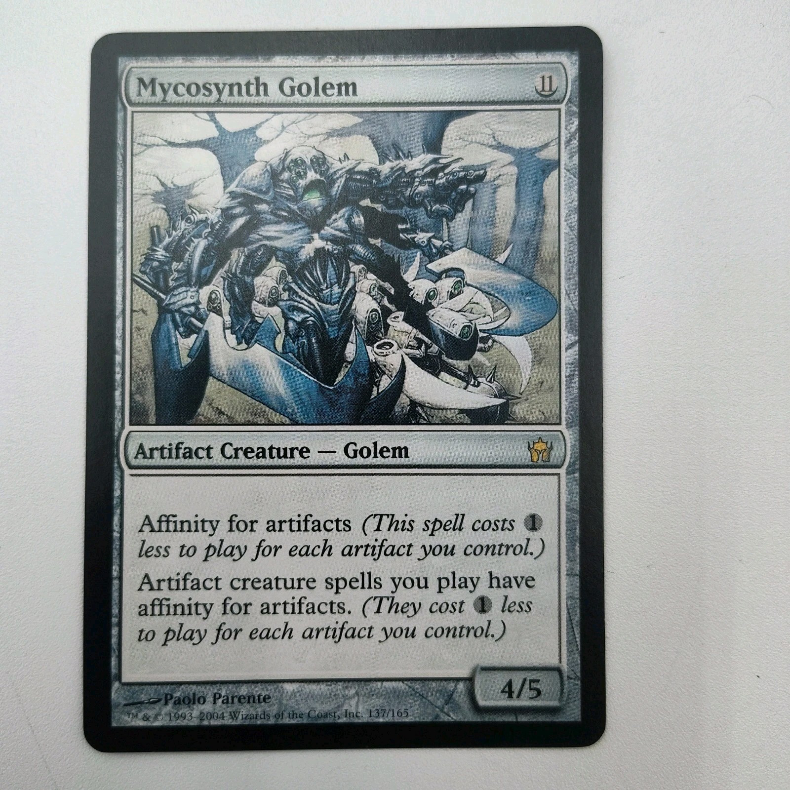 ✔️🪄🗡️🚨MTG Mycosynth Golem #137 Fifth Dawn 2004 MAGIC THE GATHERING📸SEE📸