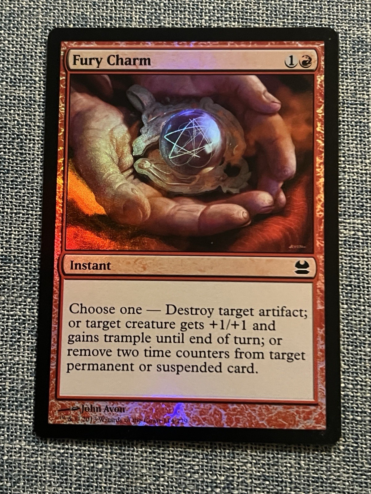 MTG Magic the Gathering Fury Charm (100/168) Planar Chaos LP FOIL