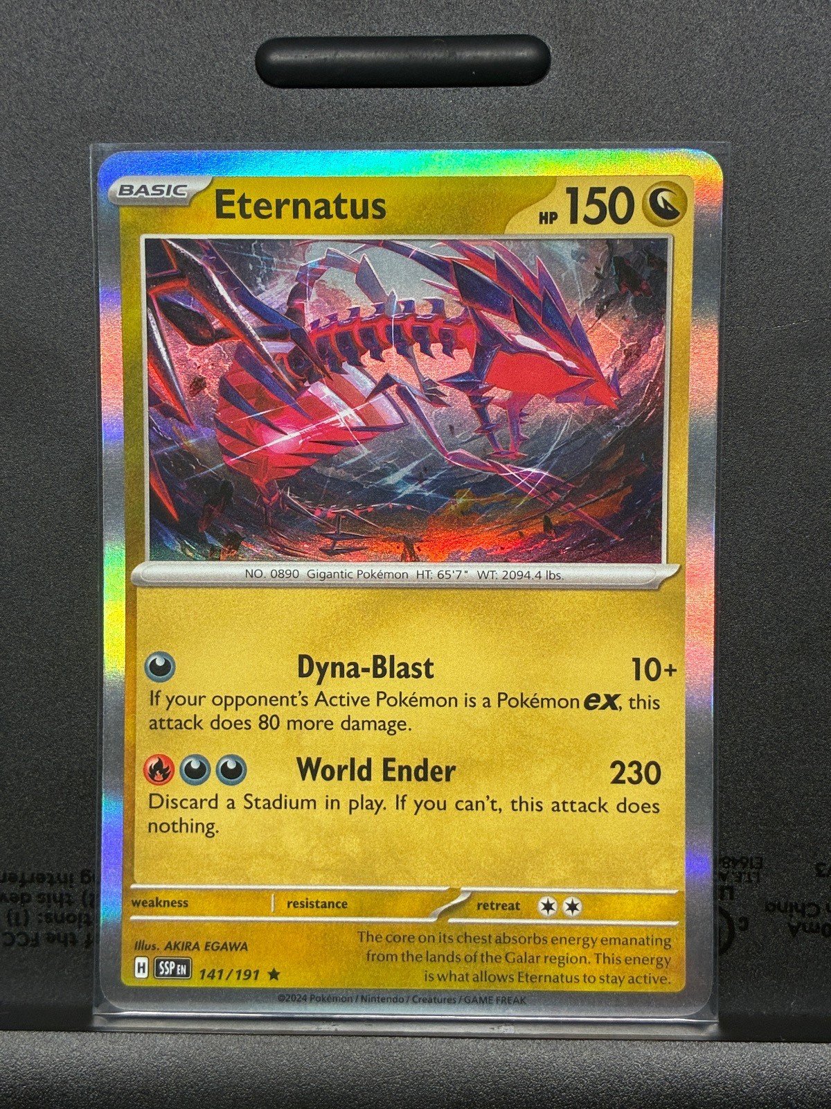 Eternatus 141/191 Rare Surging Sparks Pokemon Holo Near Mint