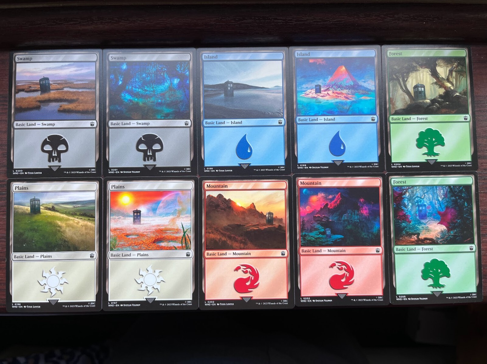 10x FULL ART TARDIS LAND – Full set – DOCTOR WHO – MTG – Magic the Gathering