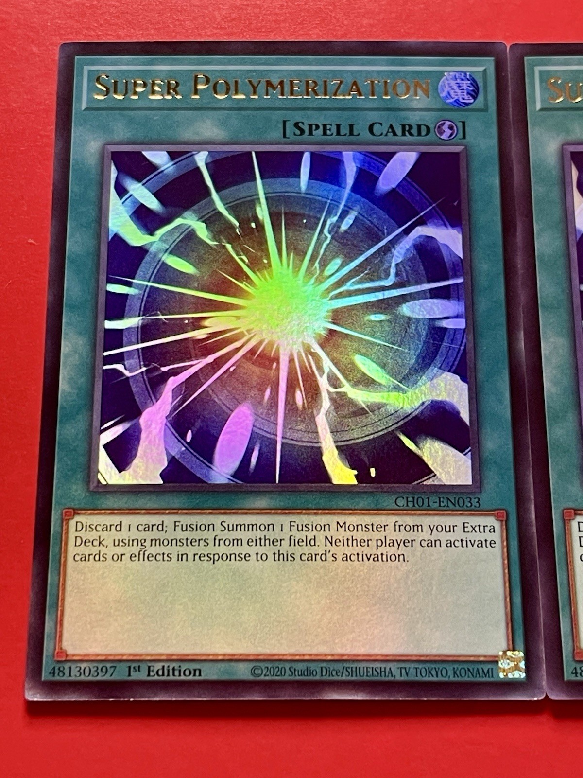3x Super Polymerization | CH01-EN033 | Ultra Rare | NM | 1st Edition | YuGiOh!