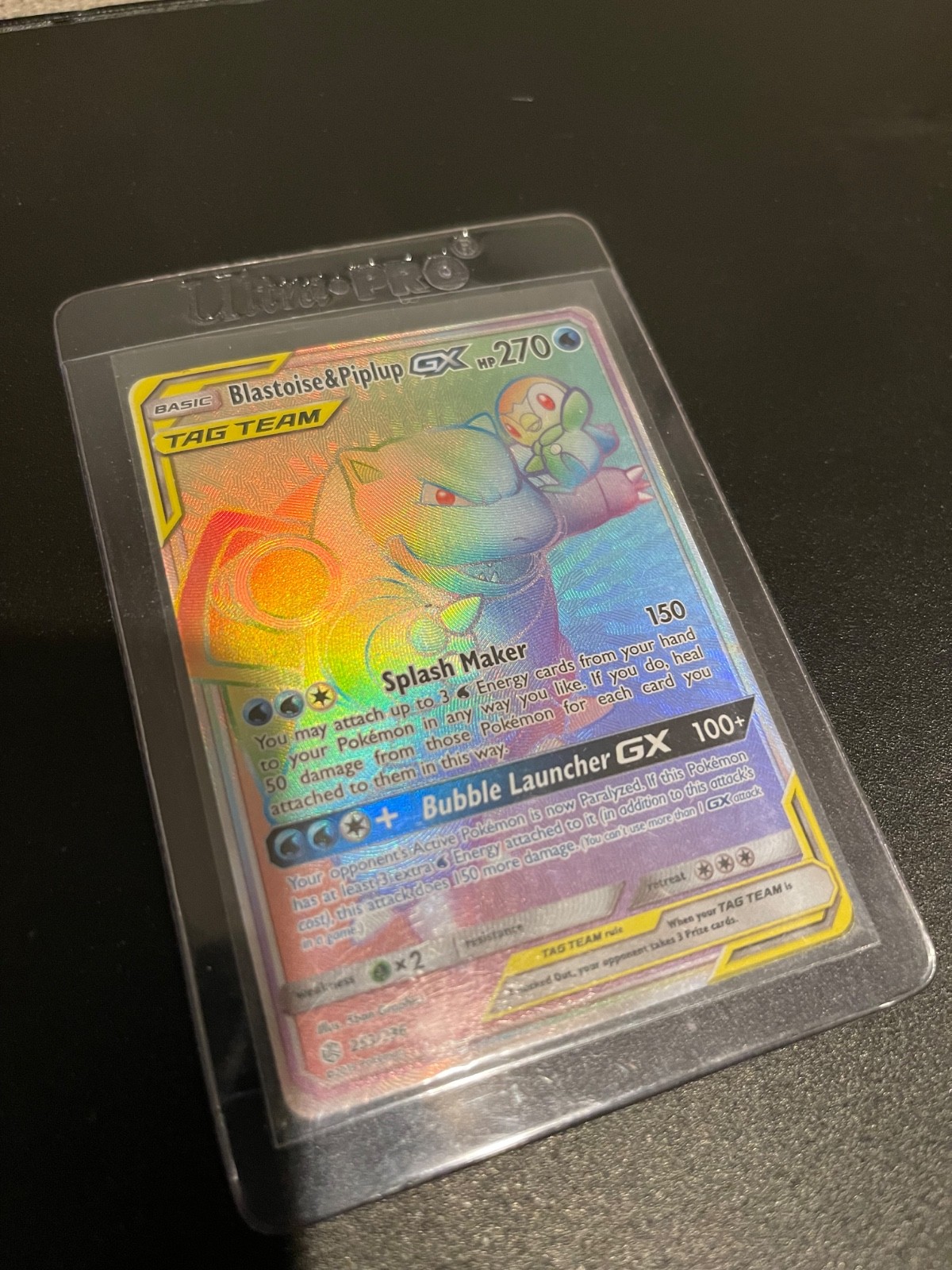 Blastoise & Piplup GX (Secret) 253/236 Sm-Cosmic Eclipse Holo
