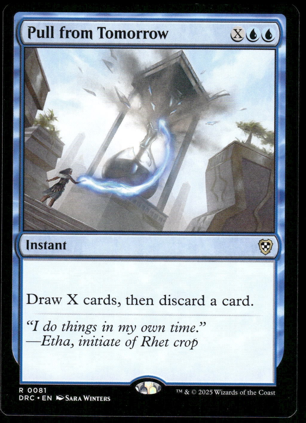x1 Pull from Tomorrow – Commander: Aetherdrift – NM – MTG
