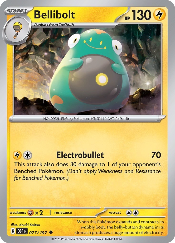 Bellibolt – 077/197 – 077/197 – SV03: Obsidian Flames – NM