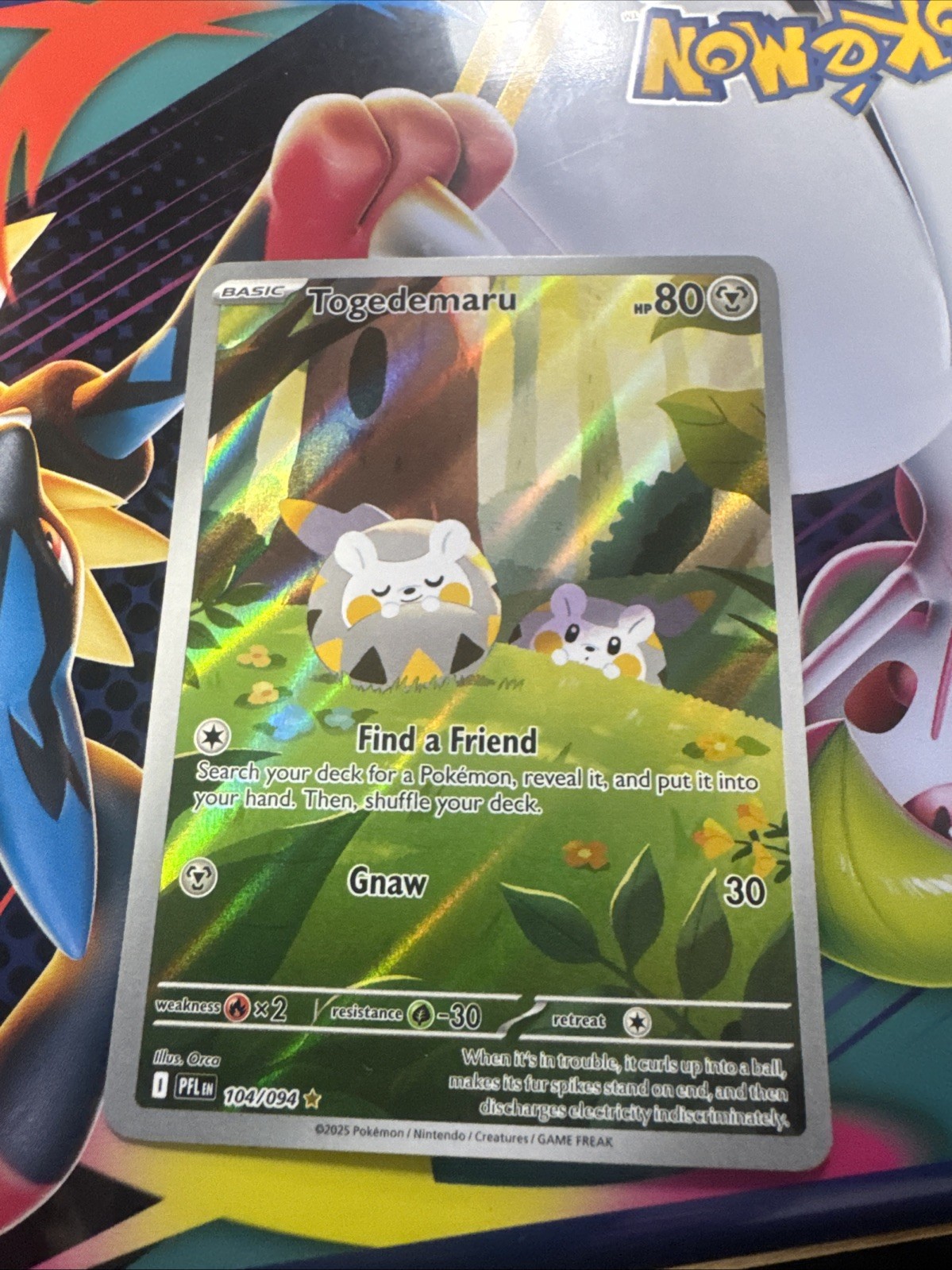 Pokémon TCG Togedemaru 104/094 IR Phantasmal Flames