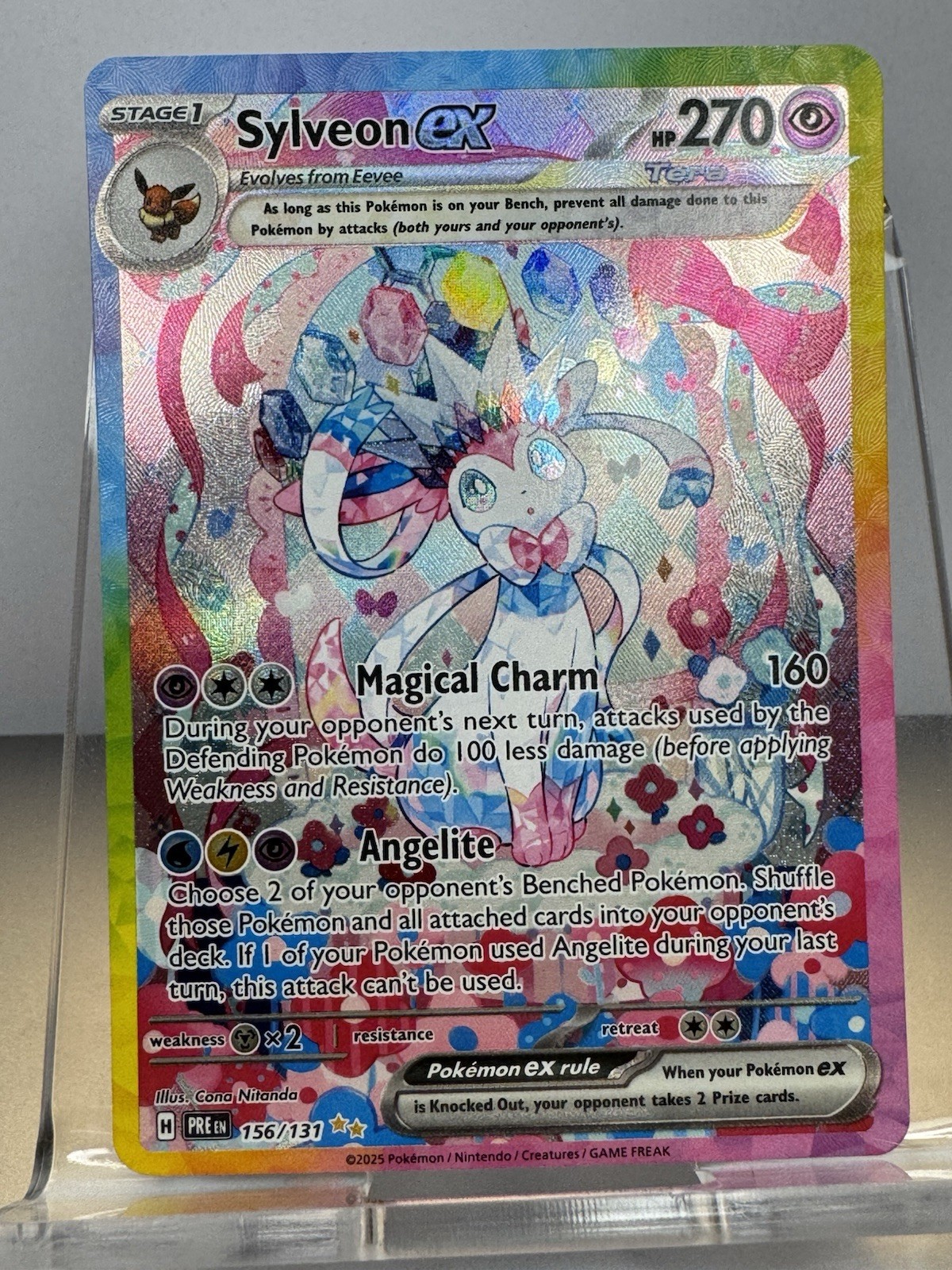 Sylveon ex 156/131 Sv: Prismatic Evolutions Holo