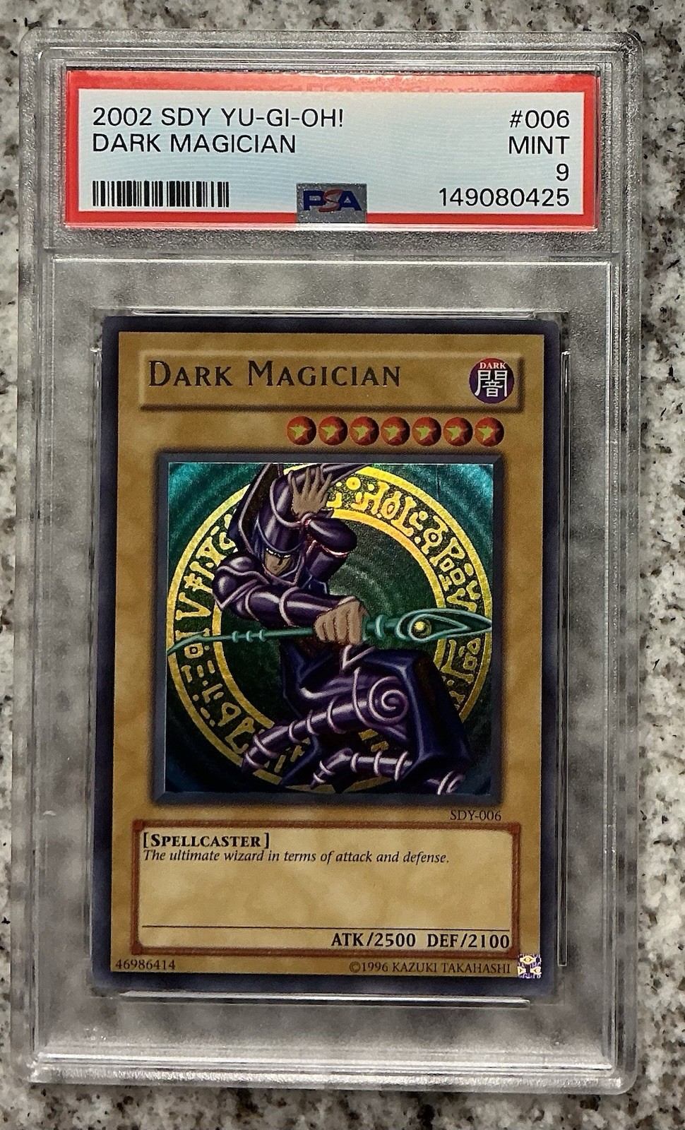 Konami Yu-Gi-Oh! TCG Dark Magician SDY-006 Ultra Rare Holo Unlimited PSA 9
