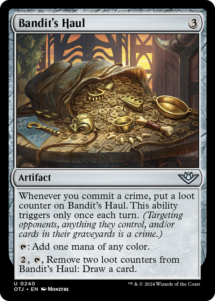 x4 Bandit’s Haul OTJ MTG 240 UNCOMMON M/NM 4x